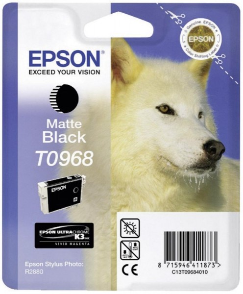 Epson Tintenpatrone T0968 Matte Black für Stylus Photo R2880