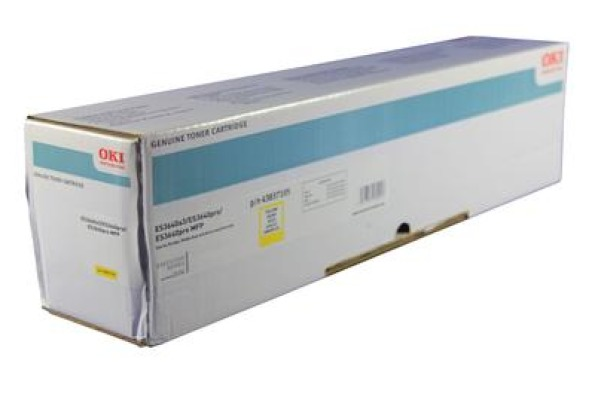 OKI 43837105 Toner Gelb für 16.500 Seiten ES3640a3 ES3640pro ES3640pro MFP ES3640 XF A3