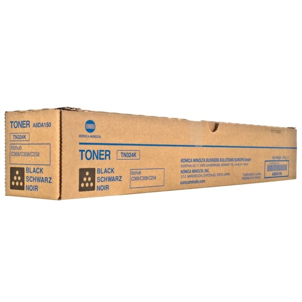 Konica Minolta A8DA150 Toner TN-324BK Black Bizhub C258 C308 C368