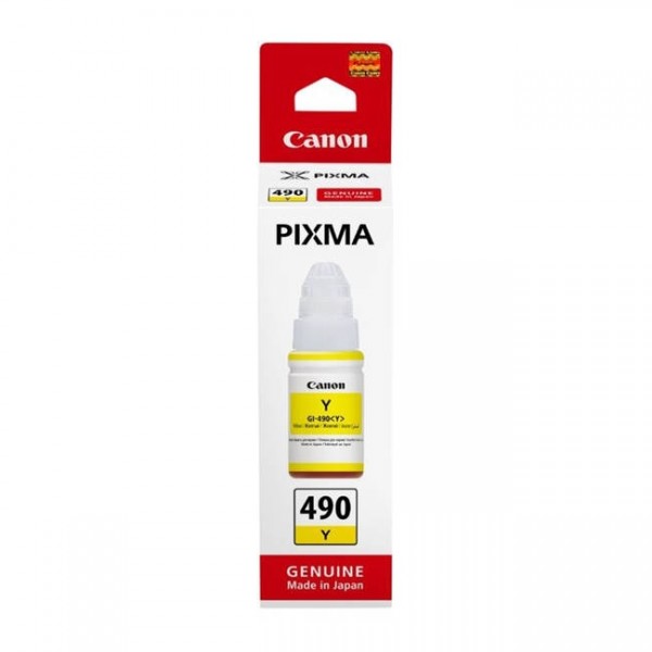 Canon Tinte GI-490 gelb 0666C001 für Pixma G1400 G1410 G2400 G2410 G3400 G4400