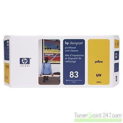 HP 83 Druckkopf Gelb C4963A incl. Druckkopf Reiniger DJ5000 DJ5500 UV
