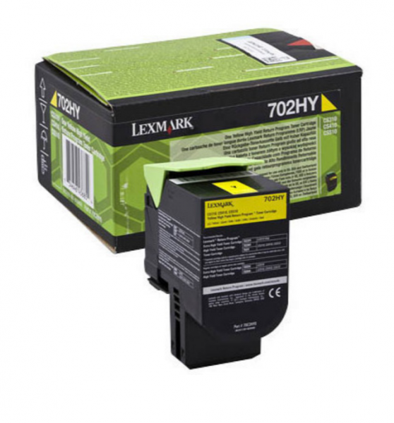 Lexmark 702HY Prebate Toner Yellow CS310dn CS410dn CS510de CS510dte 3k 70C2HY0