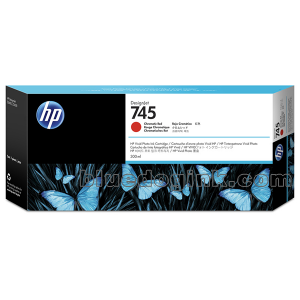 HP 745XL Tintenpatrone Chromatic Red 300 ml für DesignJet Z2600 Z5600 F9K06A