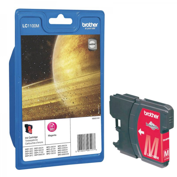 Brother Tintenpatrone Magenta LC1100M DCP-185 DCP-383 MFC-490 MFC5890 6490 6690 6890 MFC-790 795