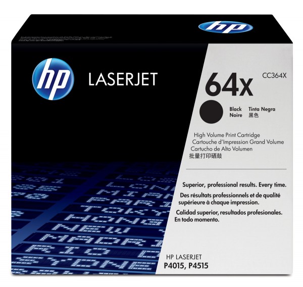 HP 64X Toner Black HP P4015N HP P4515 P4017 CC364X