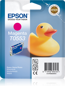 Epson Tintenpatrone T0553 Magenta für Stylus Photo R240 R245 RX420 RX425 RX520