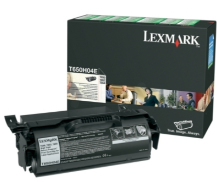 Lexmark T65X Toner Black T650H04E T650 T652 T654 T656 Label Rückgabe