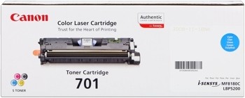 Canon 701 Toner Cartridge Cyan Canon LBP5200 Canon MF8180 9286A003