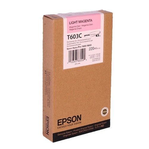 Epson Tintenpatrone T603C Light Magenta für Stylus Pro 7800 9800