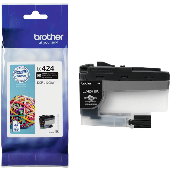 Brother LC-424BK Tintenpatrone Black Original Brother DCP-J1200W