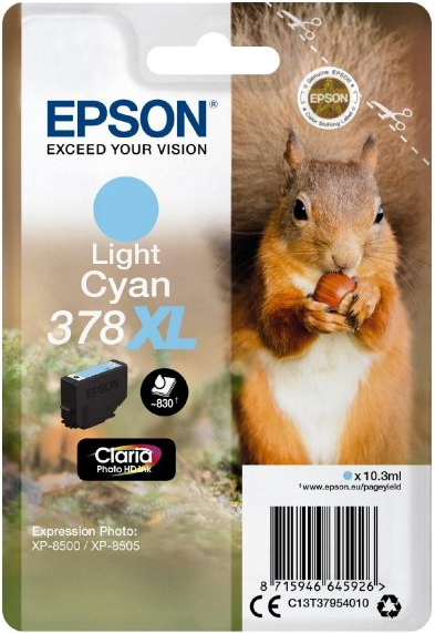Epson T378 Tinte Light Cyan XL Expression Photo XP-8500 XP-8505 C13T37954010
