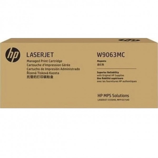 HP W9063MC Toner Magenta HP LaserJet E55040dw MFP E57540dn HP Color LaserJet Managed MFP E57540dn