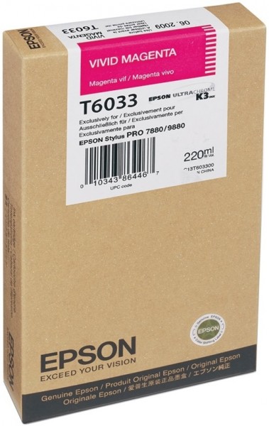 Epson Tintenpatrone T6033 Magenta für Stylus Pro 7880 9880