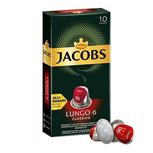 Jacobs Kaffeekapseln Lungo Classico 6 für Nespresso