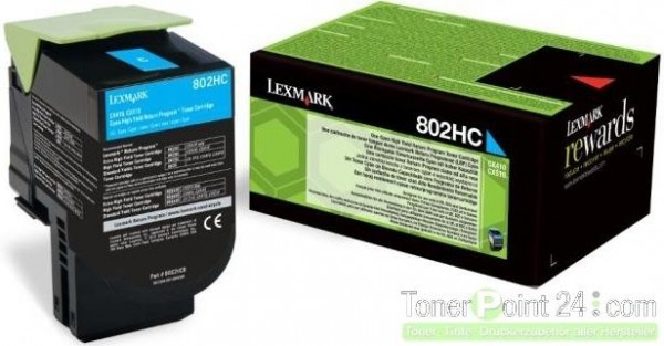 Lexmark 80C2HC0 Toner Cyan CX410DE CX510DE return