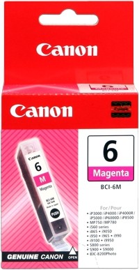 CANON BCI-6M Tinte magenta PIXMA IP3000 IP4000 iP4000R iP5000 iP6000D