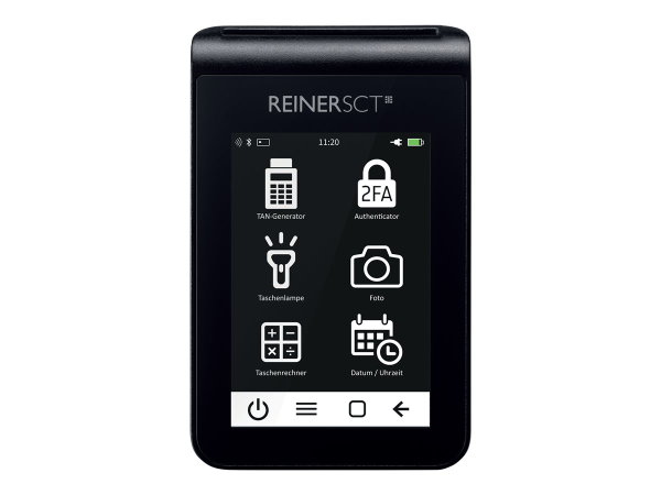 ReinerSCT tanJack deluxe Logo Zwei-Faktor-Authentisierung Photo QR-Leser