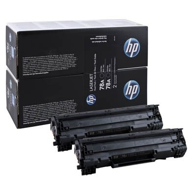 HP 78A Toner Black für LaserJet P1566 P1606 M1536DNF Doppelpack CE278AD