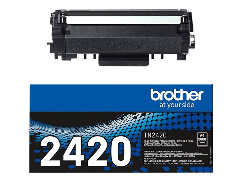 Toner compatible avec Brother TN2420 pour Brother HL-L2372DN, L2375DW,  L2357DW, L2370DN, L2310D, L2350DW, L2395DW - 3 000 pages - T3AZUR - La Poste