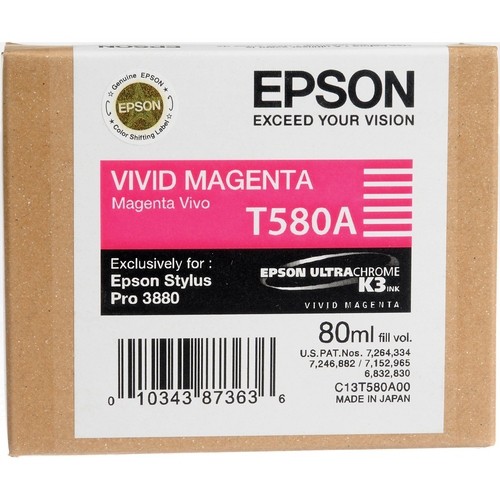 Epson Tintenpatrone T580A Vivid Magenta für Pro 3880