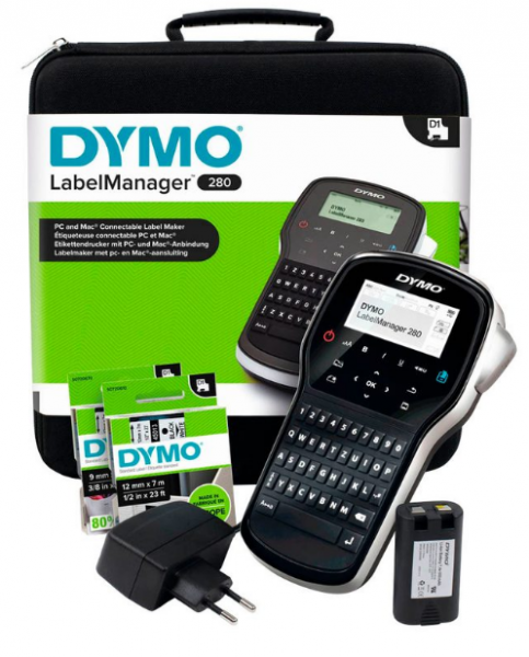 Dymo LabelManager 280 Set Beschriftungsgerät schwarz S0968990