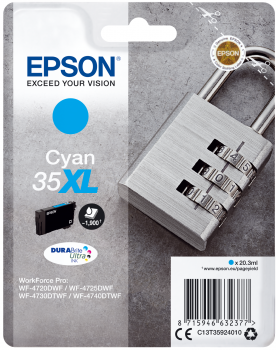 EPSON 35XL Tintenpatrone C13T35924010 Cyan XL WF-4720DWF WF-4730DTWF