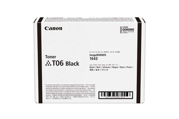 Canon Toner schwarz T06BK für imageRUNNER 1643i 1643iF 1643P i-SENSYS X1643P 3526C002