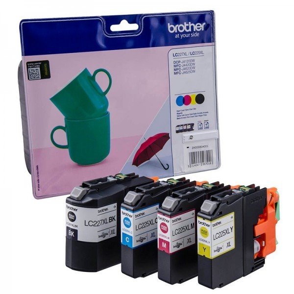 Brother LC227XLVALBPDR Value Pack Tinte C M Y K HIGH CAPACITY J4420DW J4620DW J4625DW