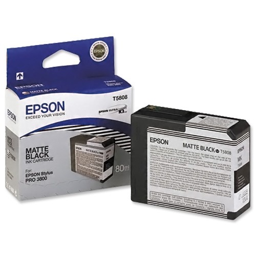 Epson Tintenpatrone T5808 Matte Black für Pro 3800